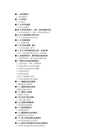 国际俱乐部员工手册