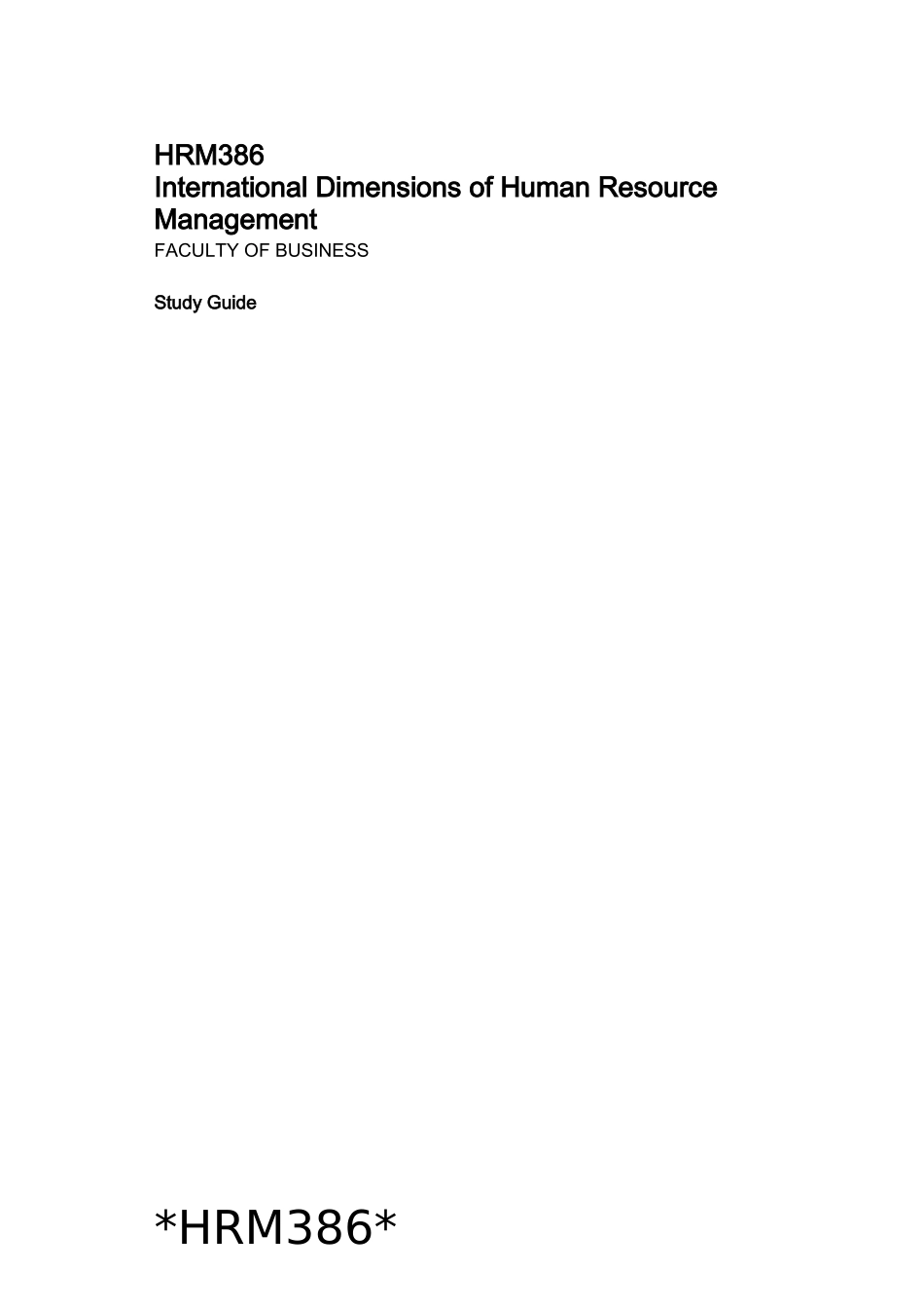 HRM386StudyGuiderevised人力资源管理_第1页