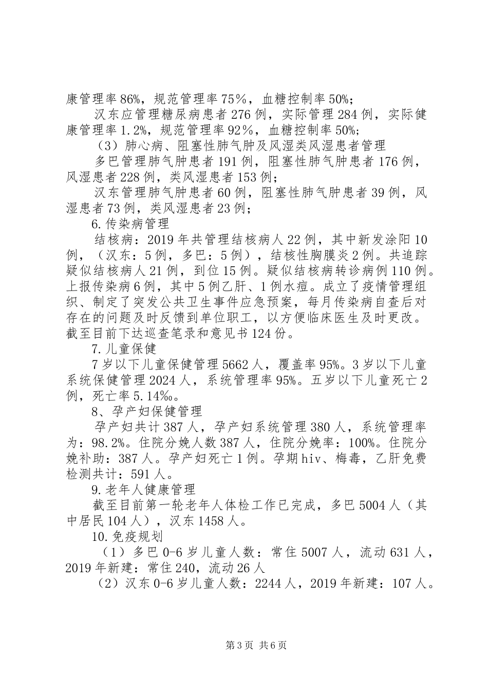 社区卫生服务中心XX年上半年工作总结_第3页