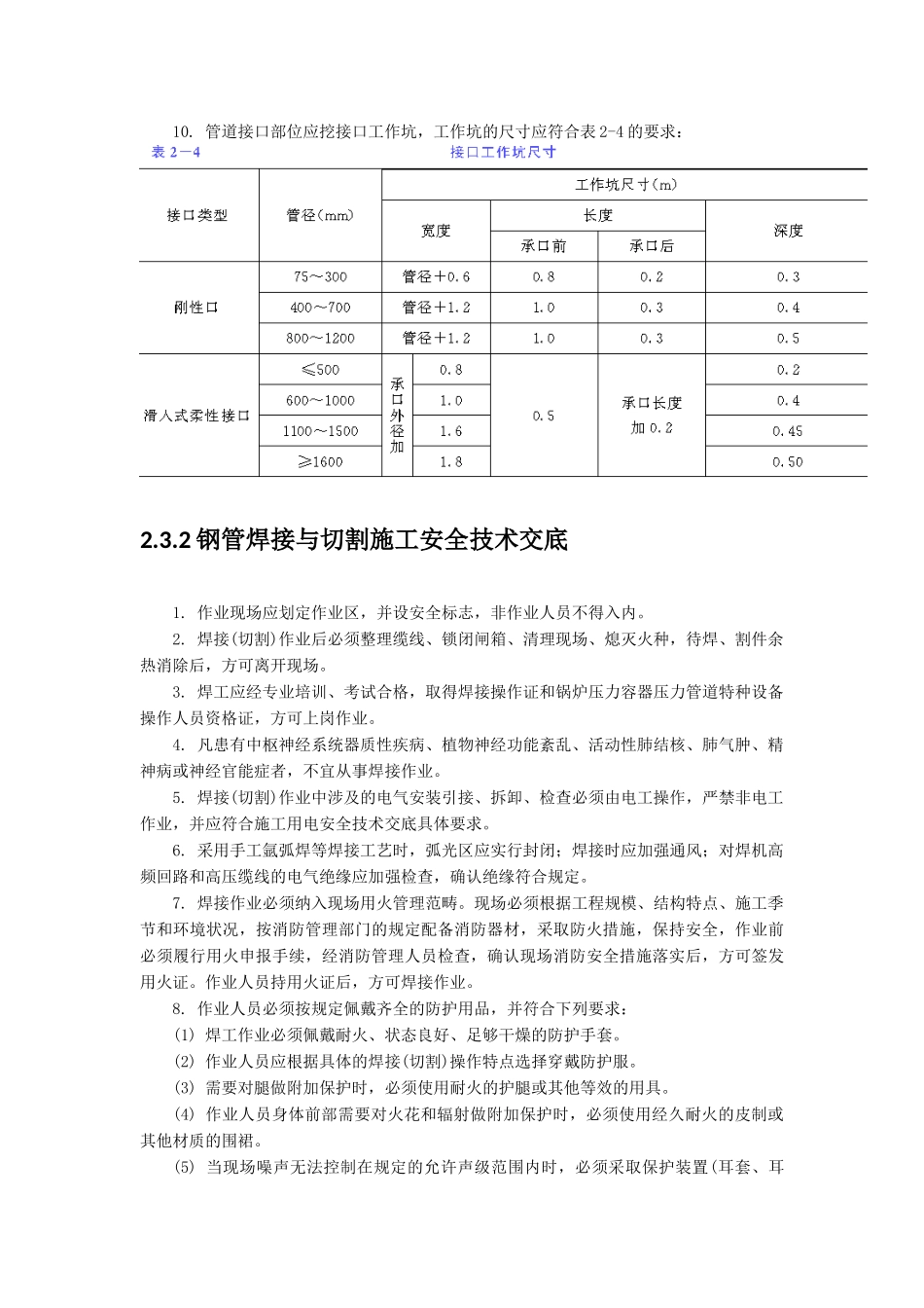 给水(压力流)管道安装与铺设安全技术交底_第2页