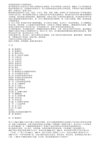 海尔集团员工手册