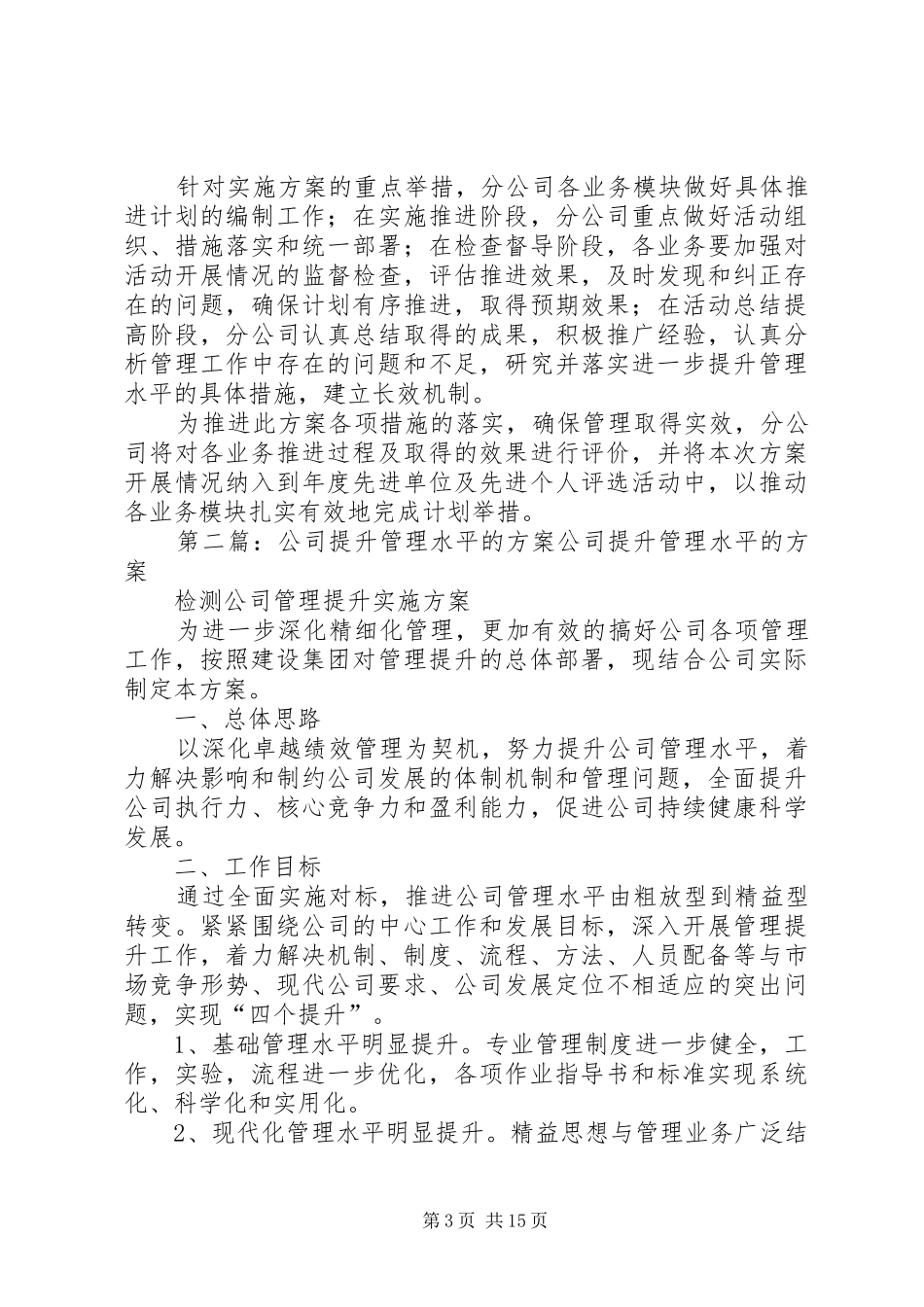 某某公司管理水平提升方案_第3页