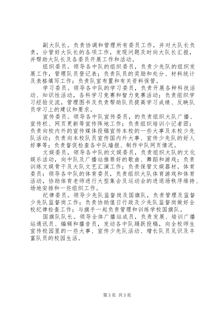 大队委换届改选实施方案_第3页