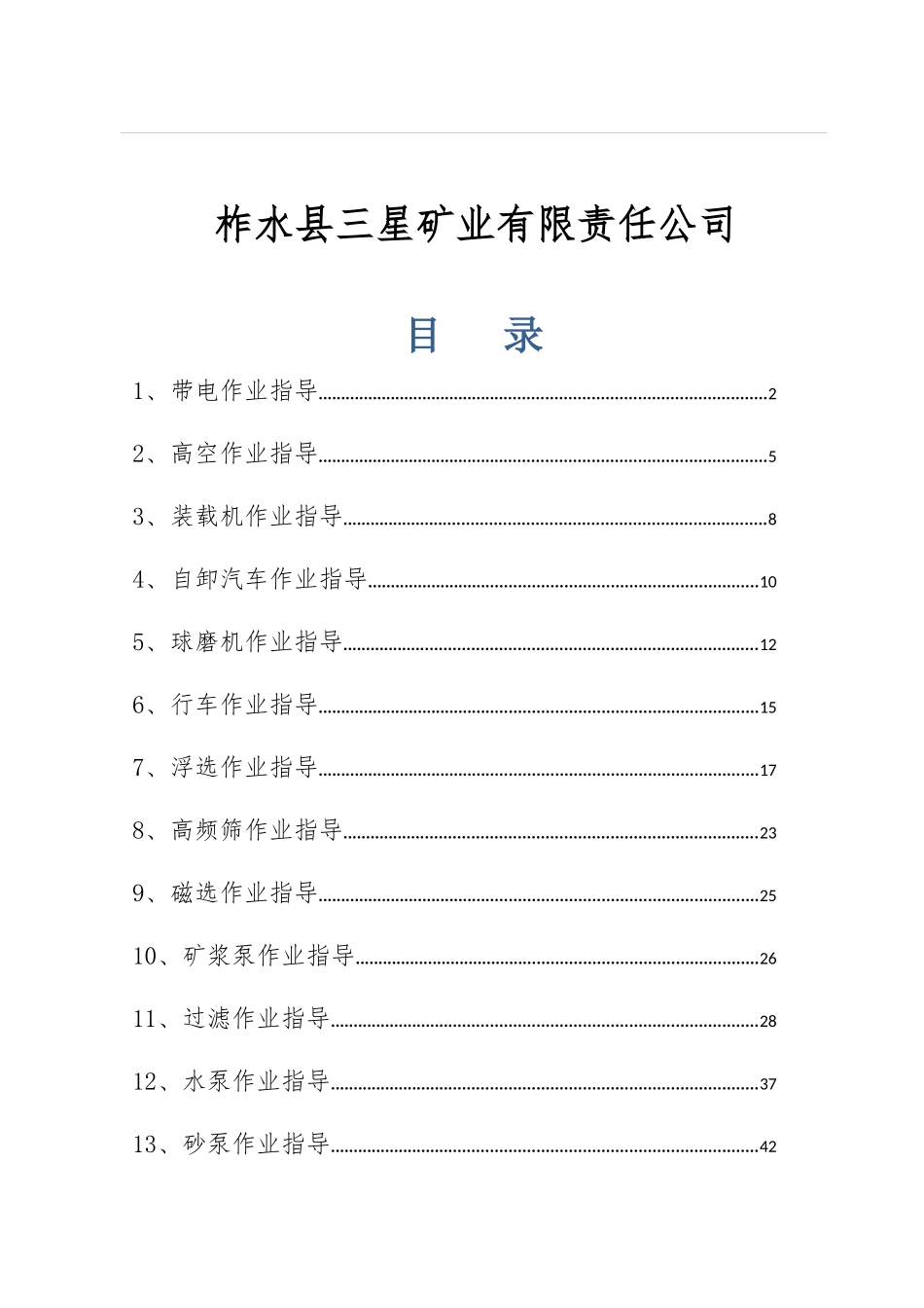 安全生产标准化作业指导书(正式版)_第2页