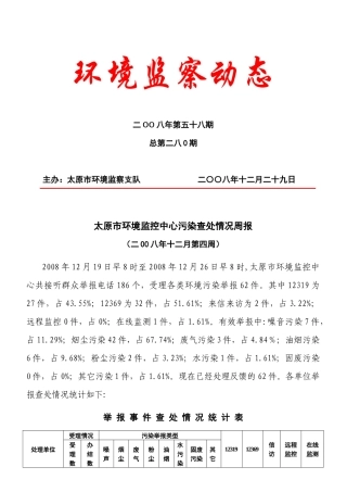 环境监察动态