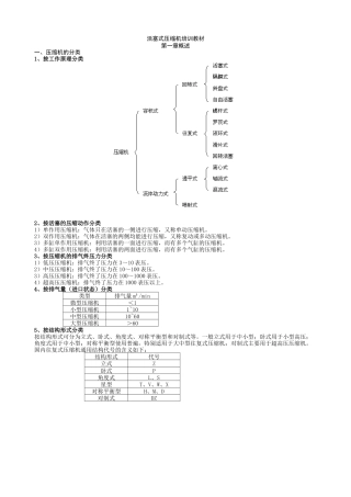 活塞式压缩机培训教材
