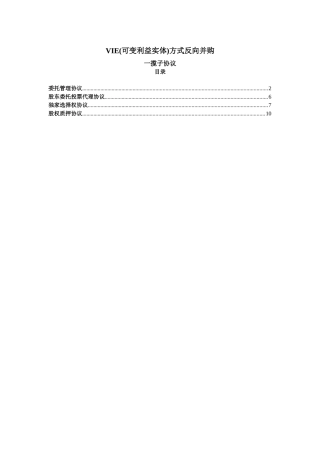 VIE一揽子协议_中文