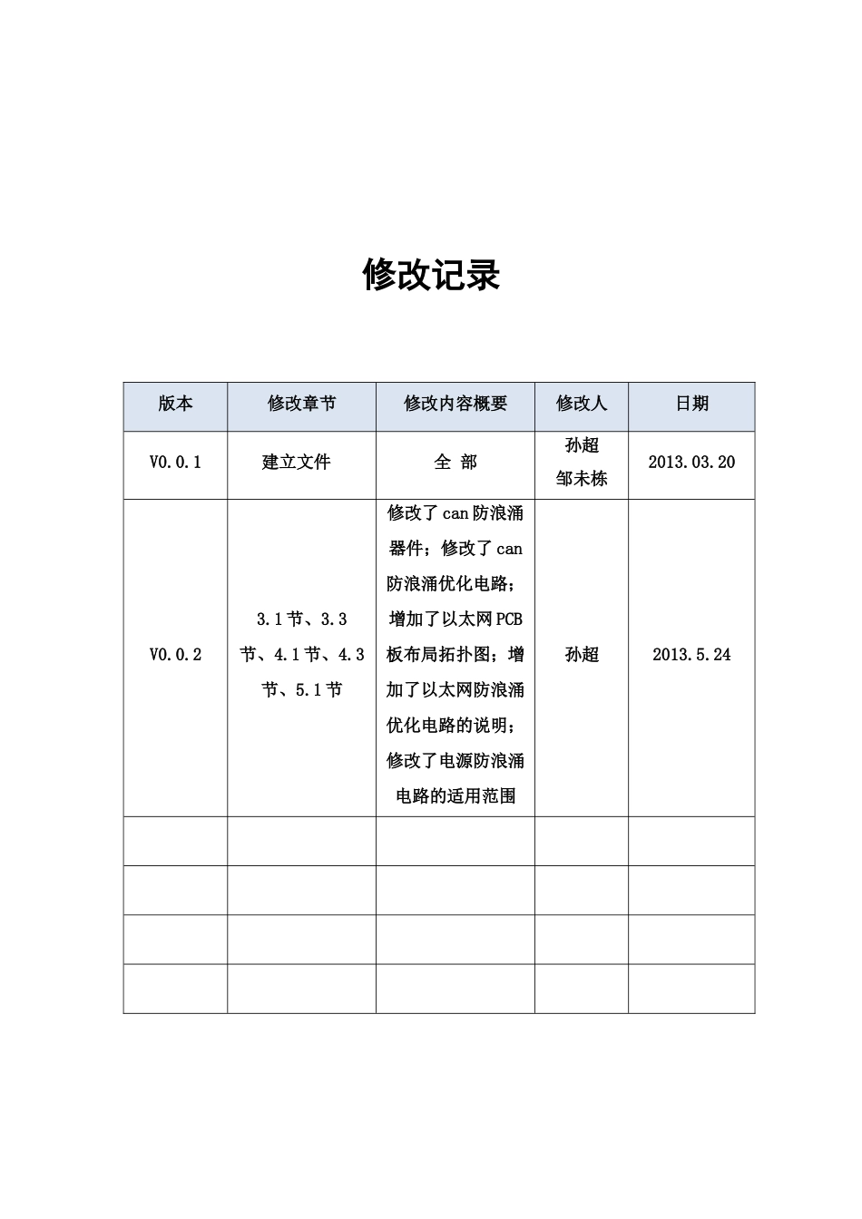 地面控制设备浪涌防护单元电路设计规范V002_第3页