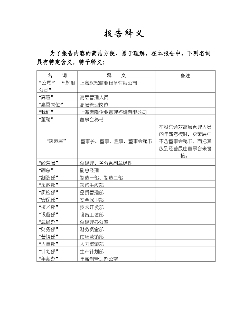 上海永冠商业设备有限公司高层管理岗位年薪制设计方案_第2页