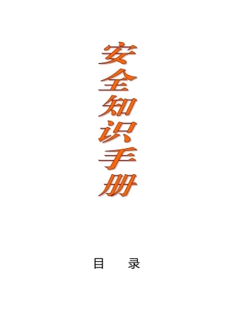 建筑施工企业安全生产知识手册(133页)