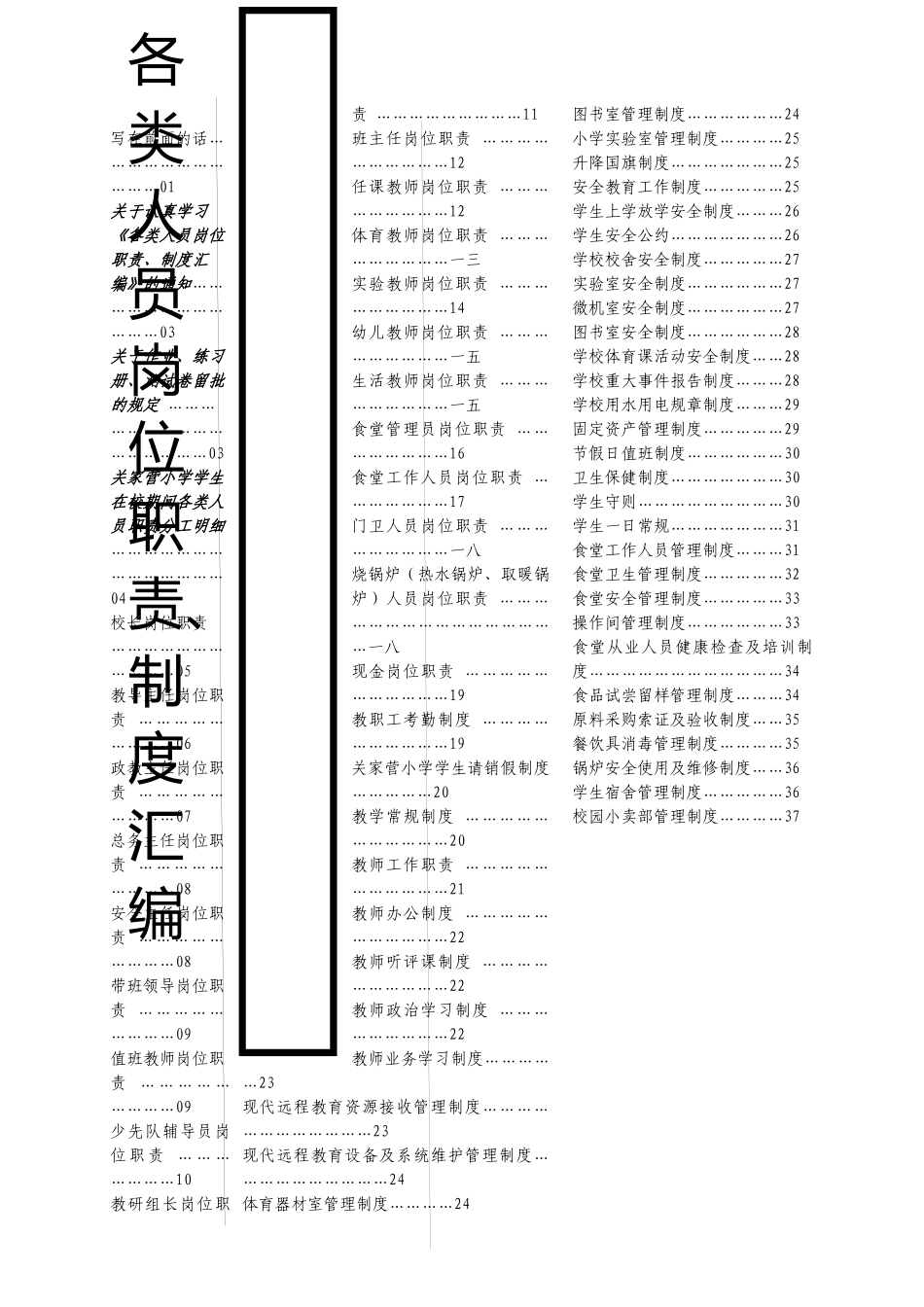 各类人员岗位职责制度汇编_第3页