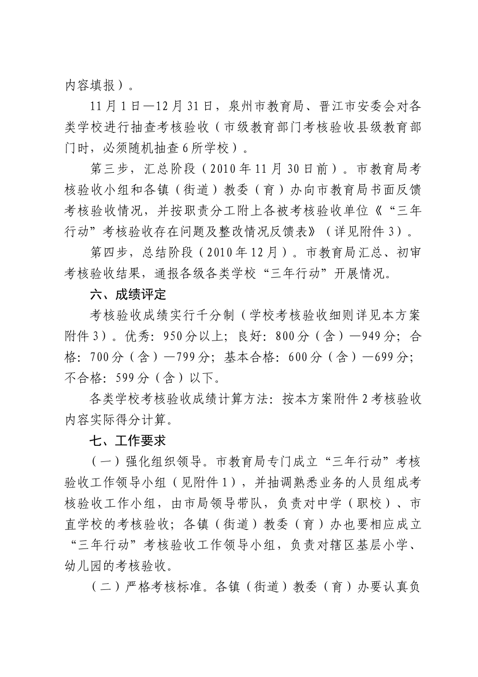 关于印发晋江市教育局开展落实安全教育和管理主体责任三年行动考_第3页