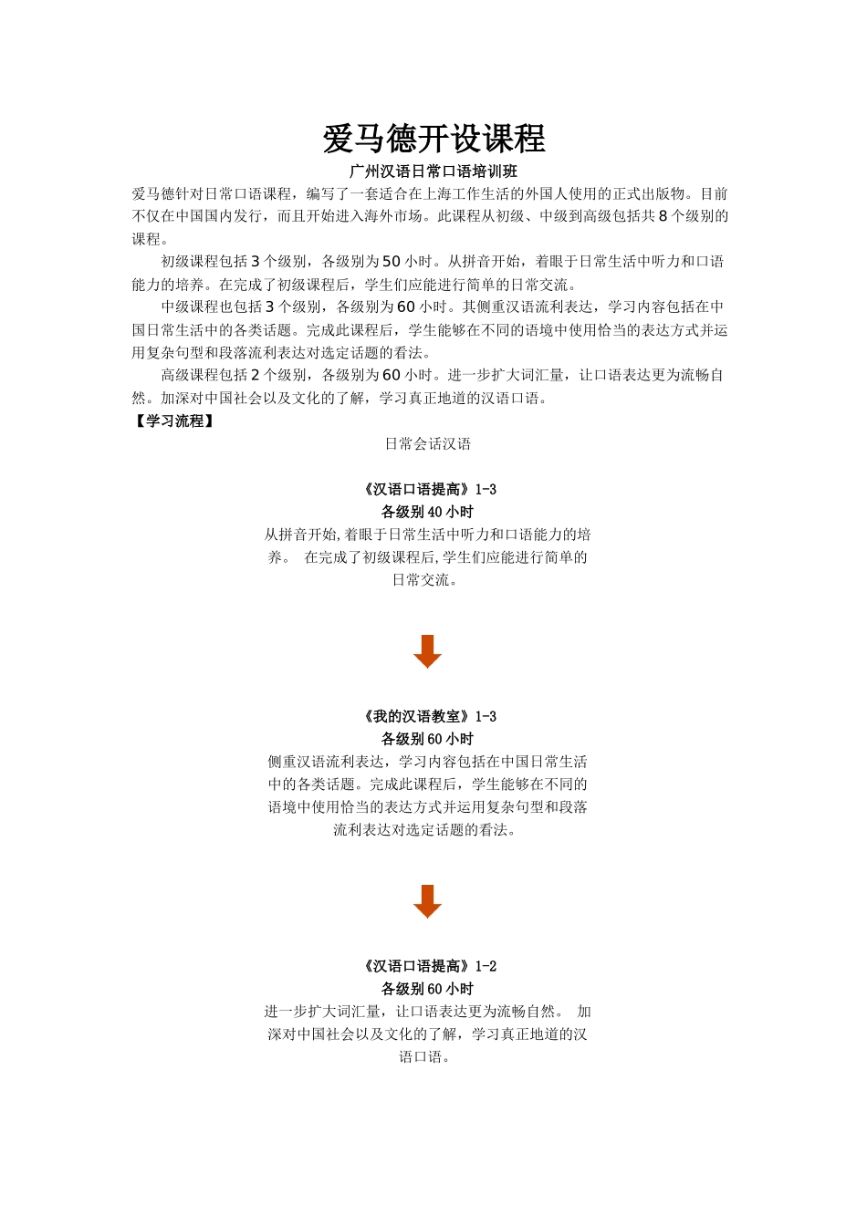 广州汉语日常口语培训班_第1页