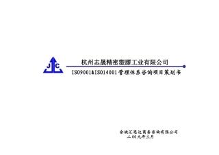杭州志晟 咨询工作计划