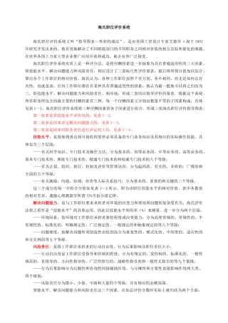 海氏职位评价系统