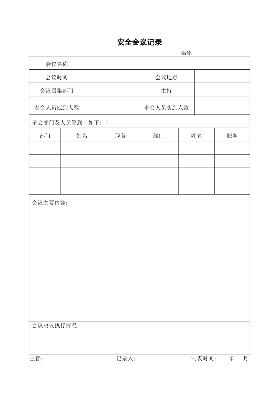 公司安全生产12个台帐范本_第2页