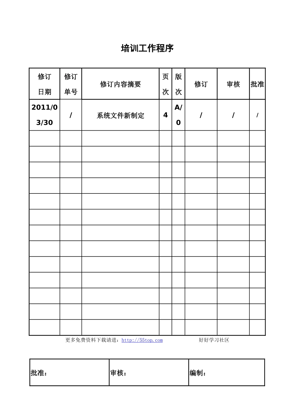 工程设备安装公司培训工作程序_第1页