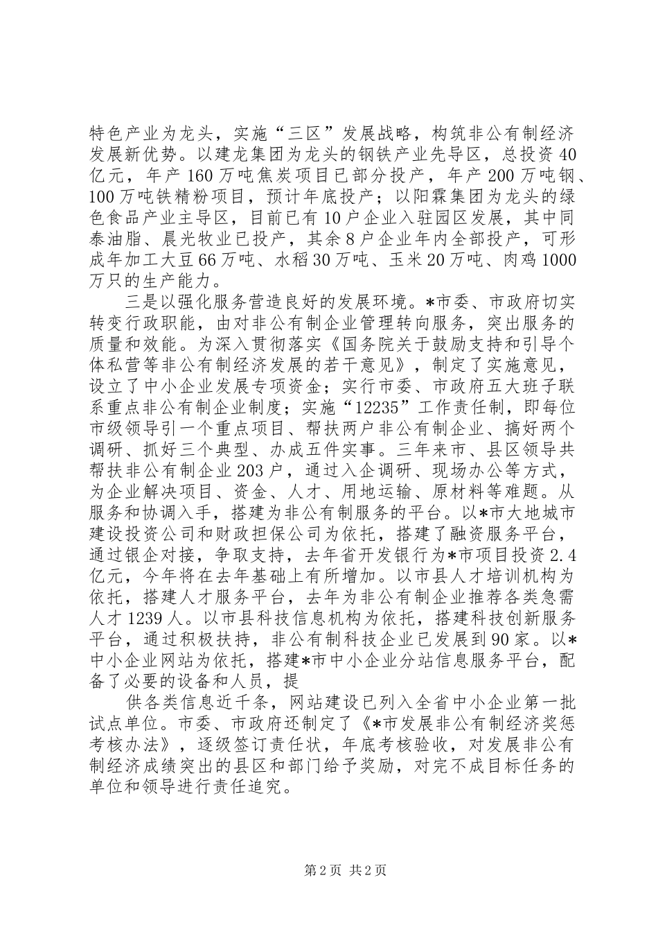 企业非公有制经济发展实施方案_第2页