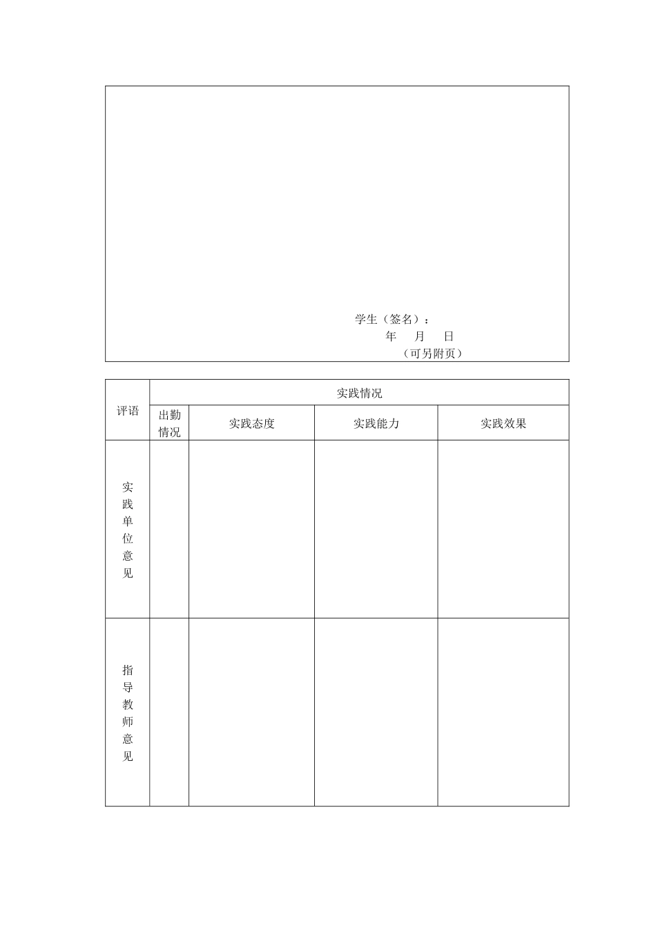 广西某大学学生社会实践考核表_第3页