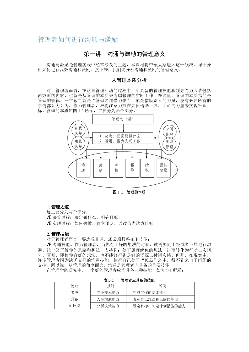 管理者如何进行沟通与激励_第1页