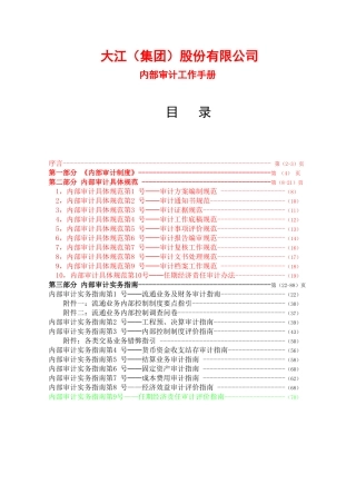 集团审计工作手册(88页)