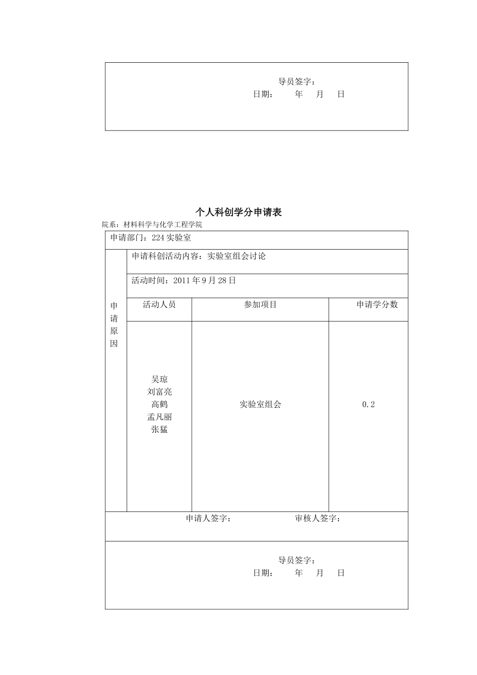 个人科创学分申请表范本_第2页