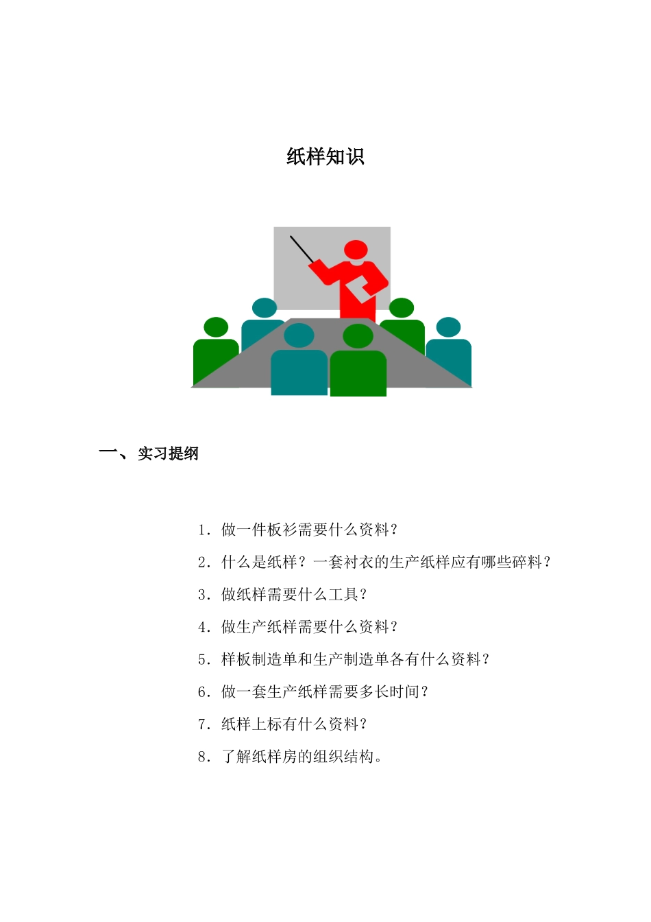 基础知识培训之纸样知识_第1页