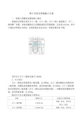 管廊施工方案培训资料( 37页)