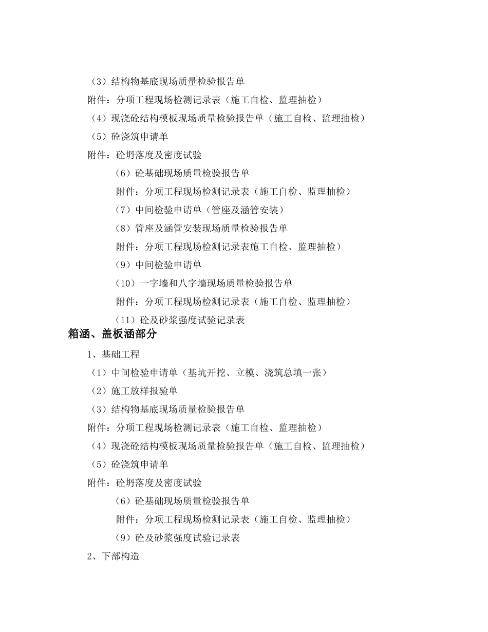 工程部分分部工程施工资料整理目录_第3页