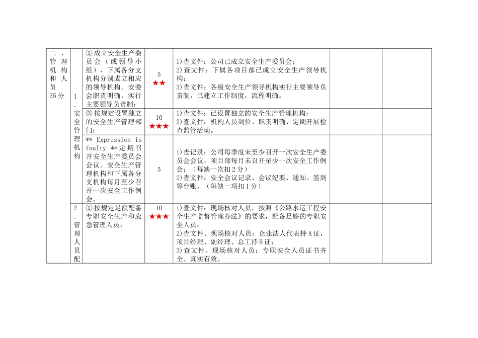 一级交通运输建筑施工企业安全生产标准化考评实施细则_第3页