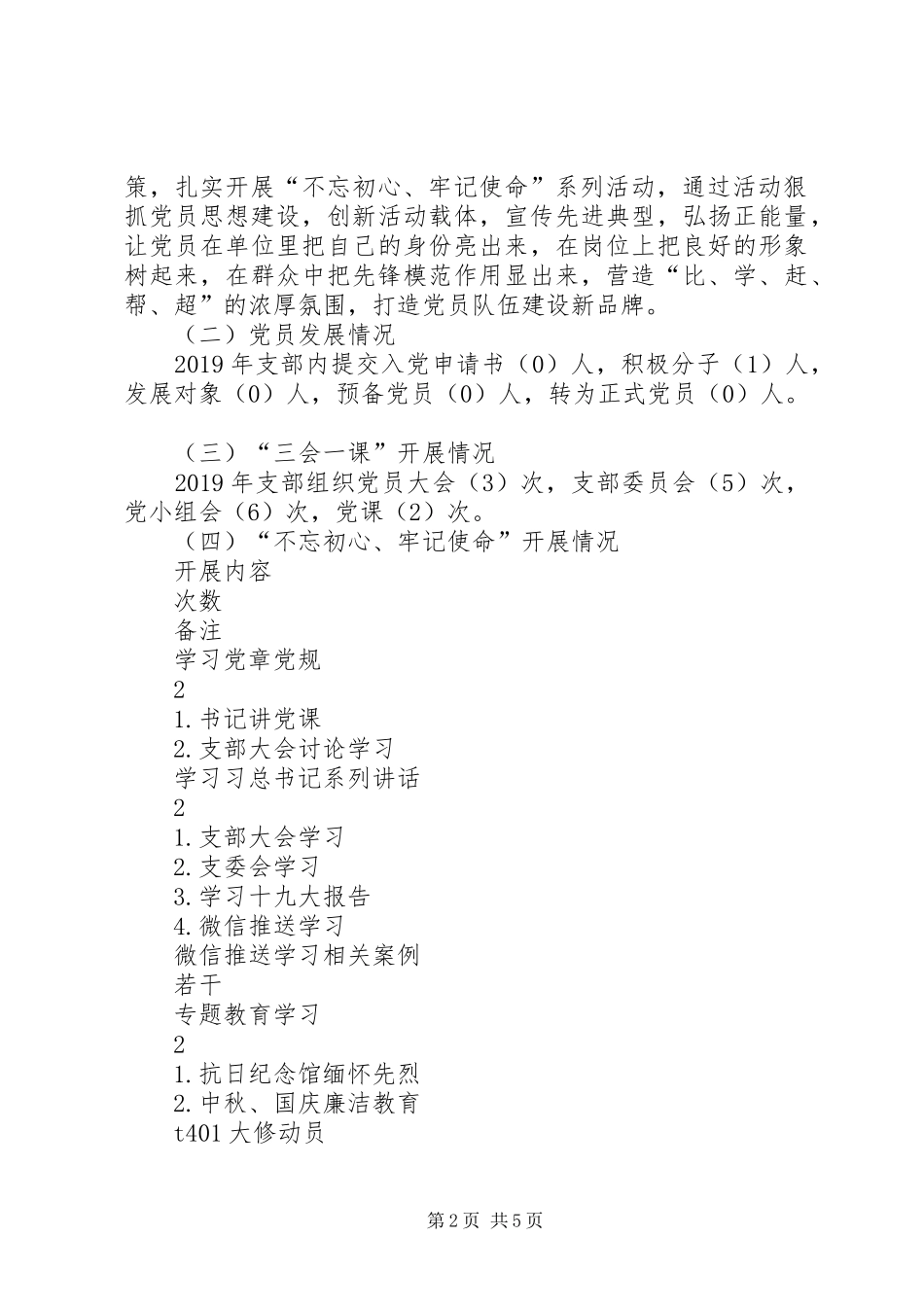 运行四值党支部工作总结报告_第2页