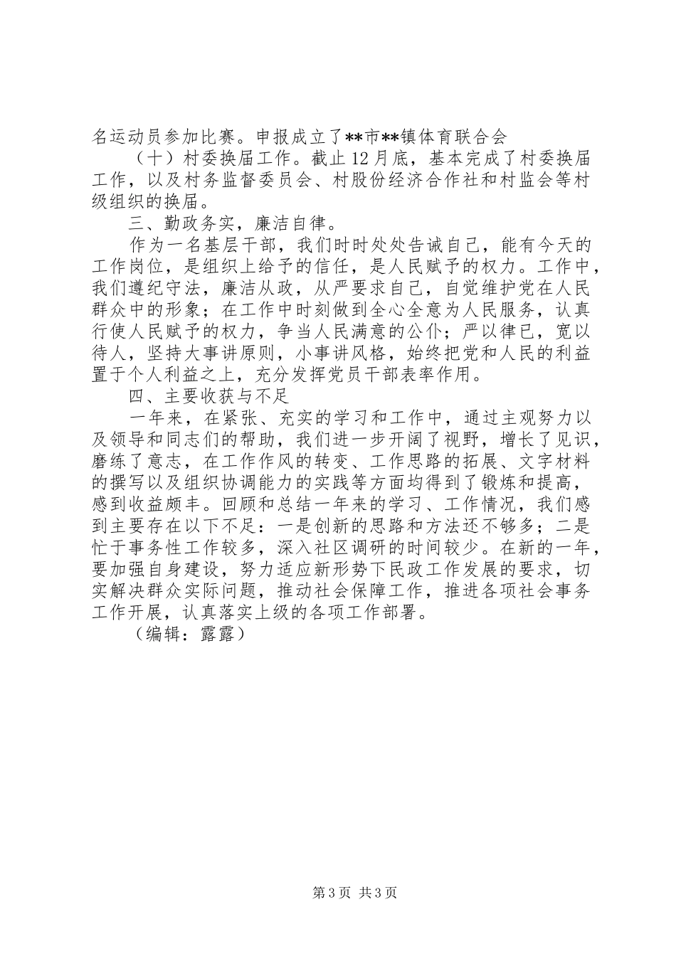 镇社会事务办年度总结_第3页