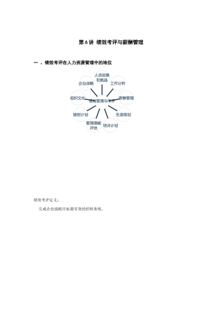 绩效考评和薪酬管理