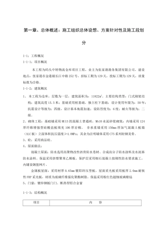 仓库施工组织设计_2