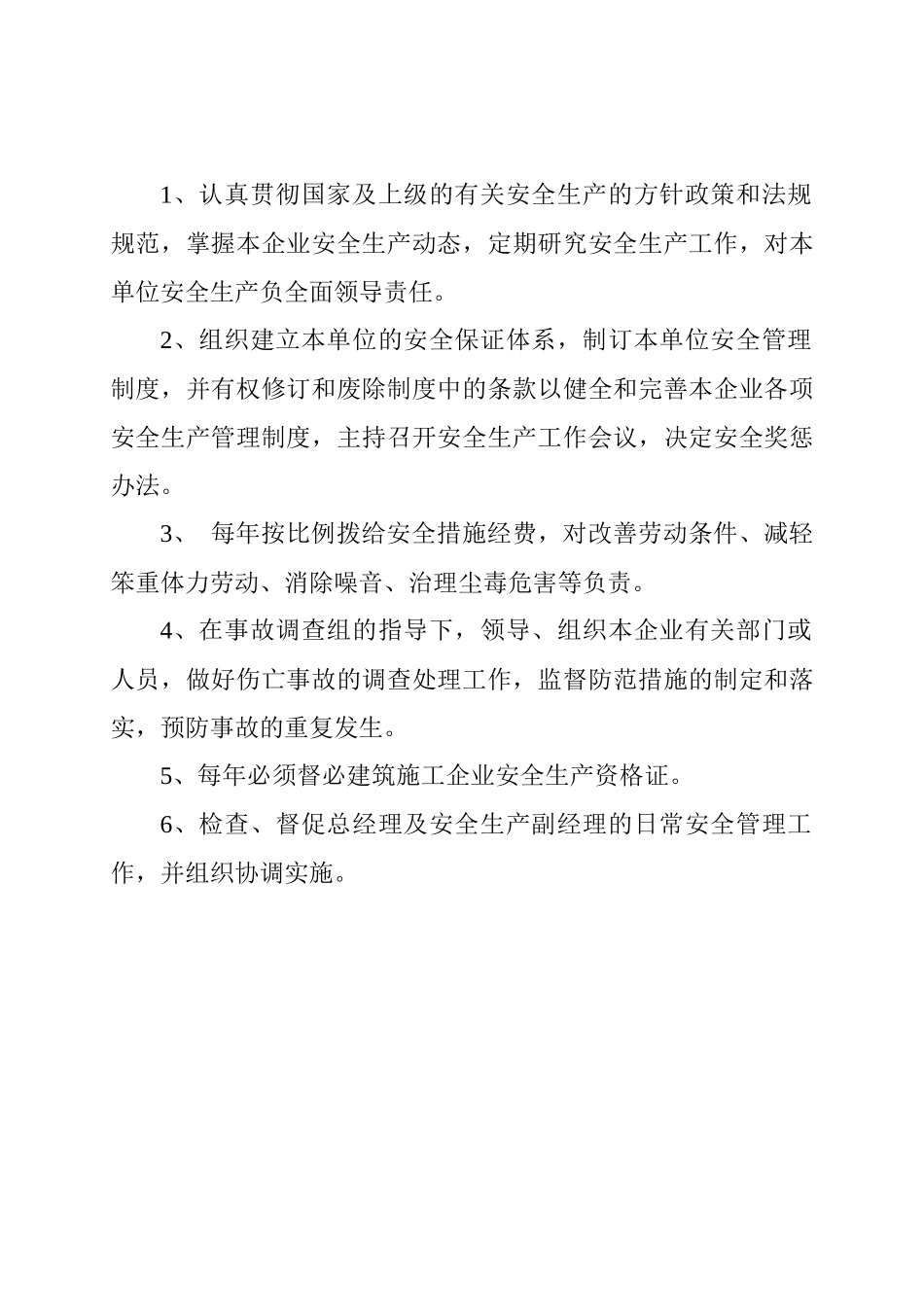 安全生产责任制(公司)_第2页