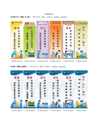 5S标语大全