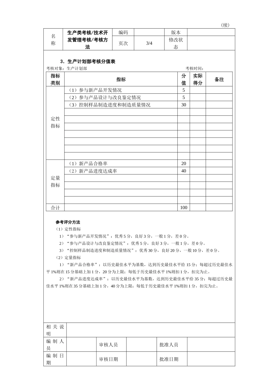技术开发管理考核考核方法_第3页