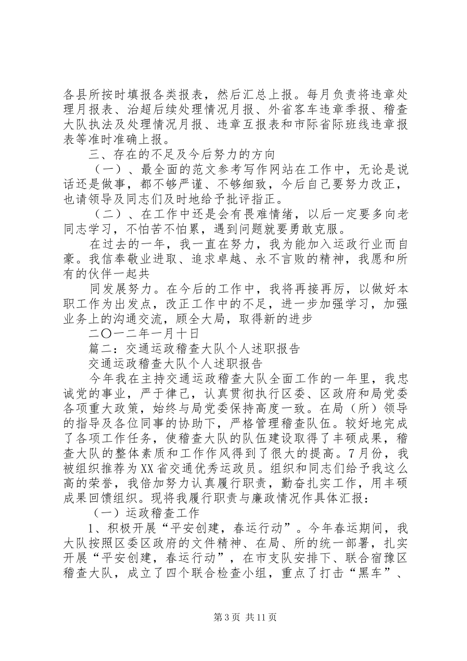 运政稽查个人总结_第3页