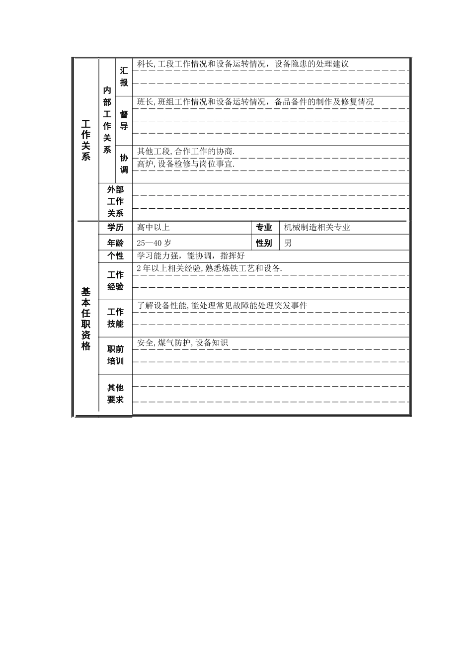 机修副工段长绩效考核表_第2页