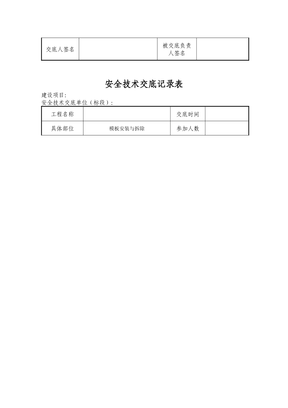 预制场模板安装与拆除安全技术交底_第2页