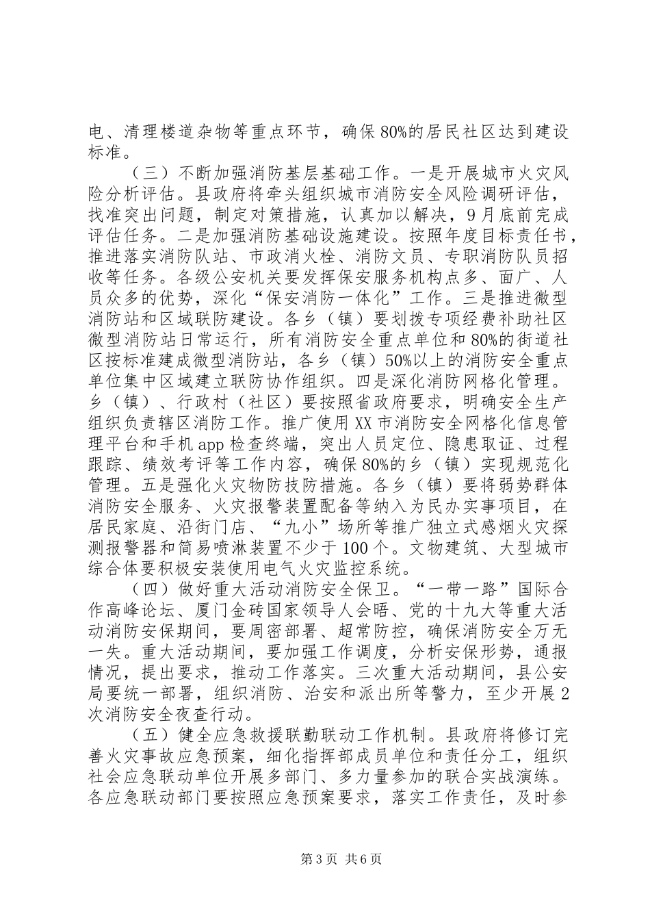全县XX年夏季消防检查工作方案_第3页