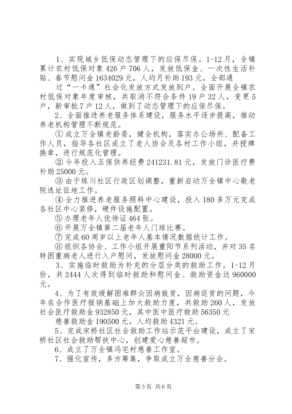 镇社会事务工作总结报告_第3页