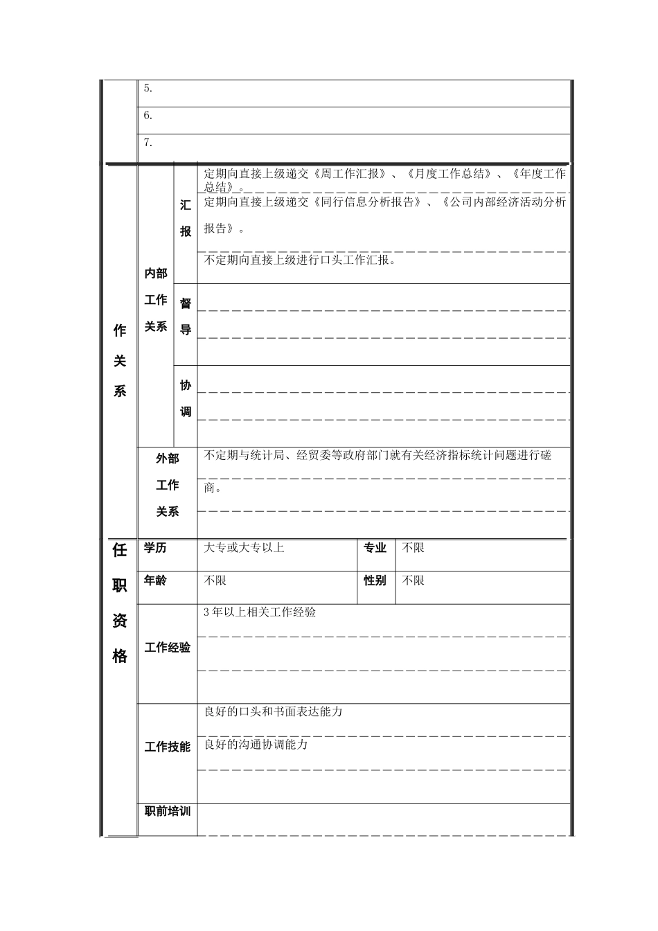 江动股份-企管计划部信息管理员职位说明书_第2页