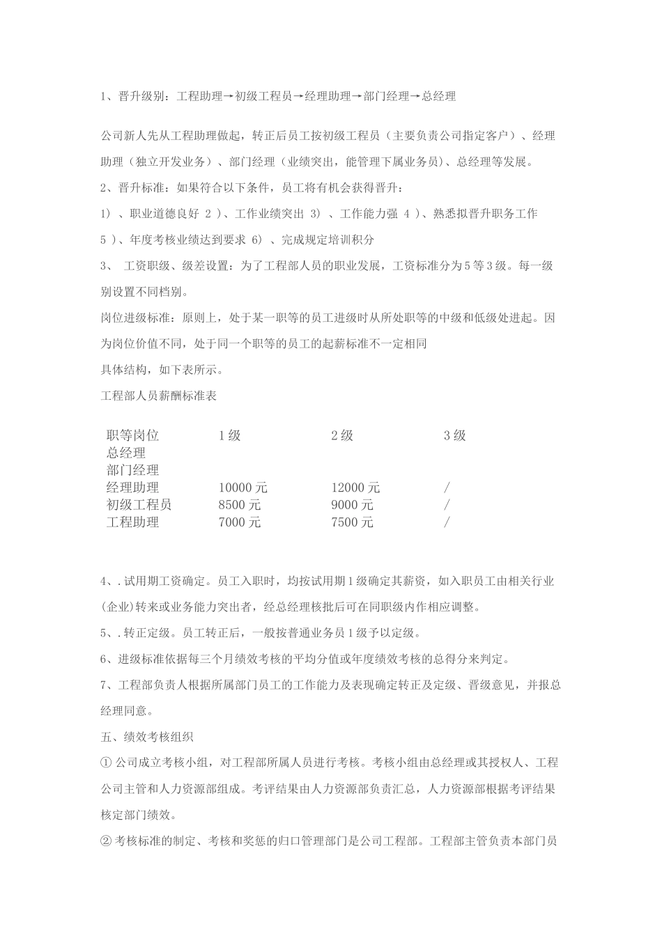 工程项目部绩效考核方案概述_第3页