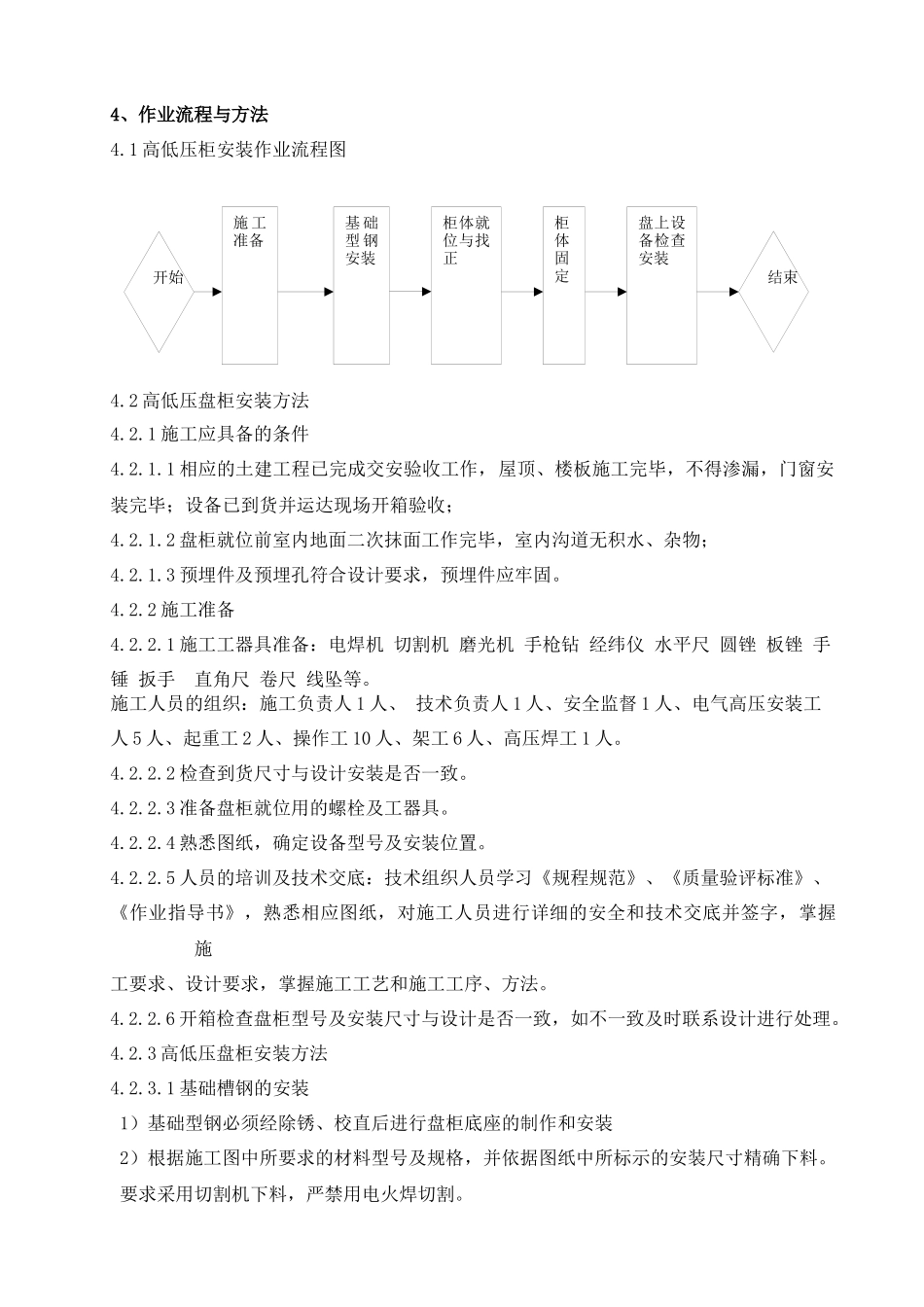 厂用电设备安装作业指导书_第3页