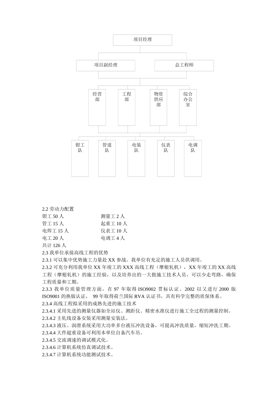高线轧钢车间工程项目设备安装施工组织设计_第3页