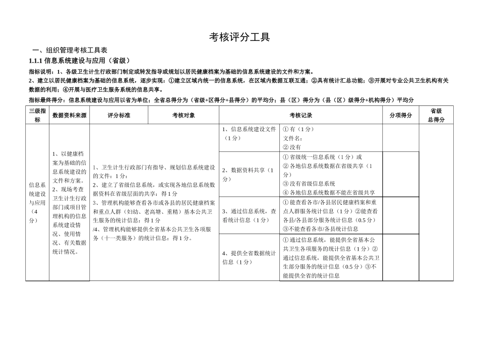 基本公卫考核评分工具_第1页