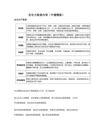 工地综合大检内容培训资料