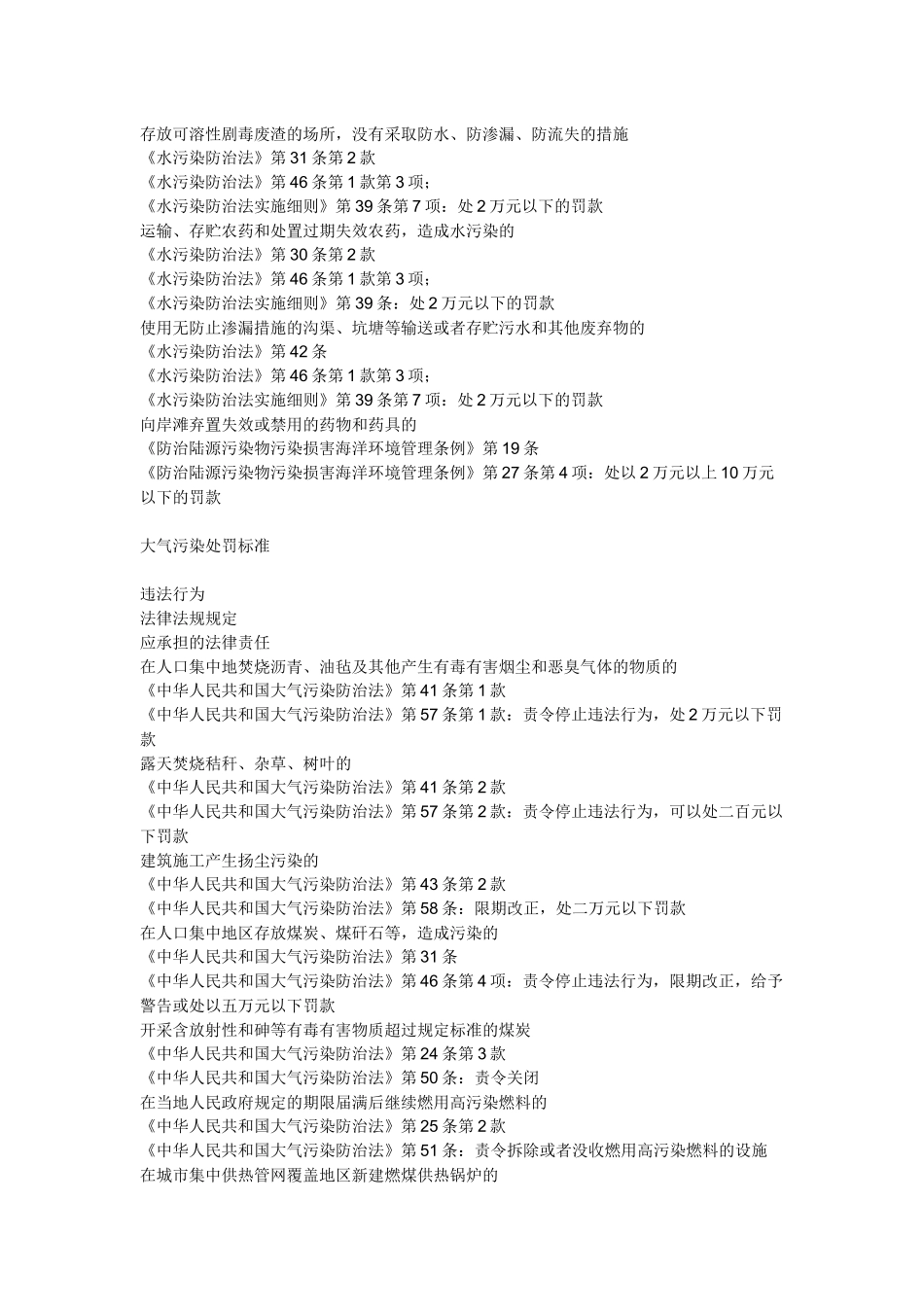 环境污染与处罚条款_第3页