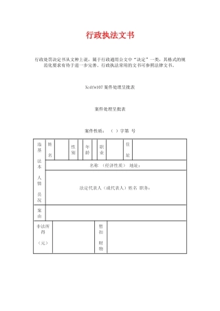 行政执法文书(1)